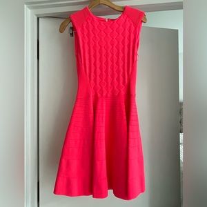 Ted Baker dress - Size 2 bright coral / pink🩷